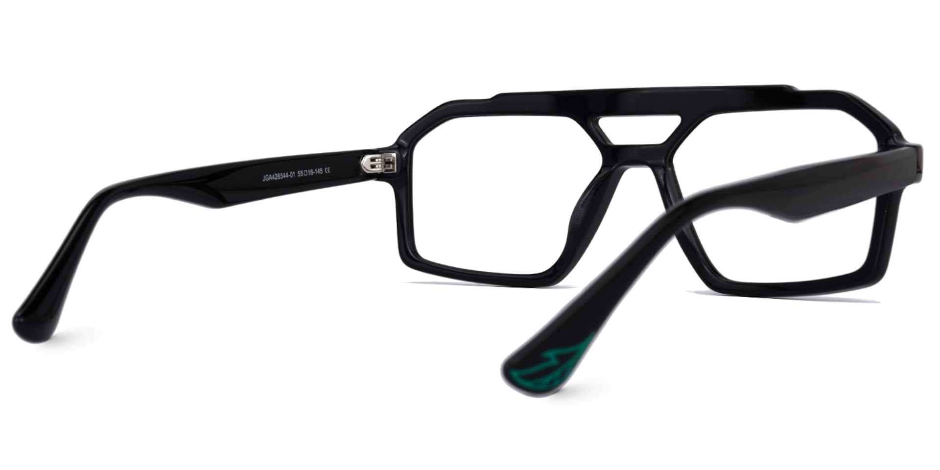 Samira Aviator Black Glasses | Zeelool Glasses3