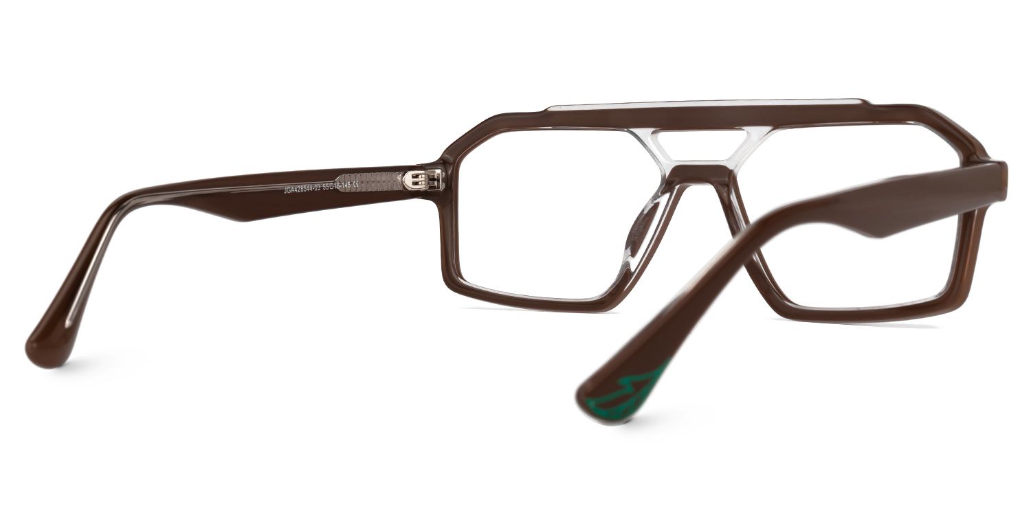 Samira Aviator Chocolate Glasses | Zeelool Glasses3