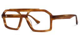 Samira Aviator Brown Glasses1