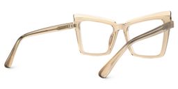 Conie Cateye Beige Glasses3
