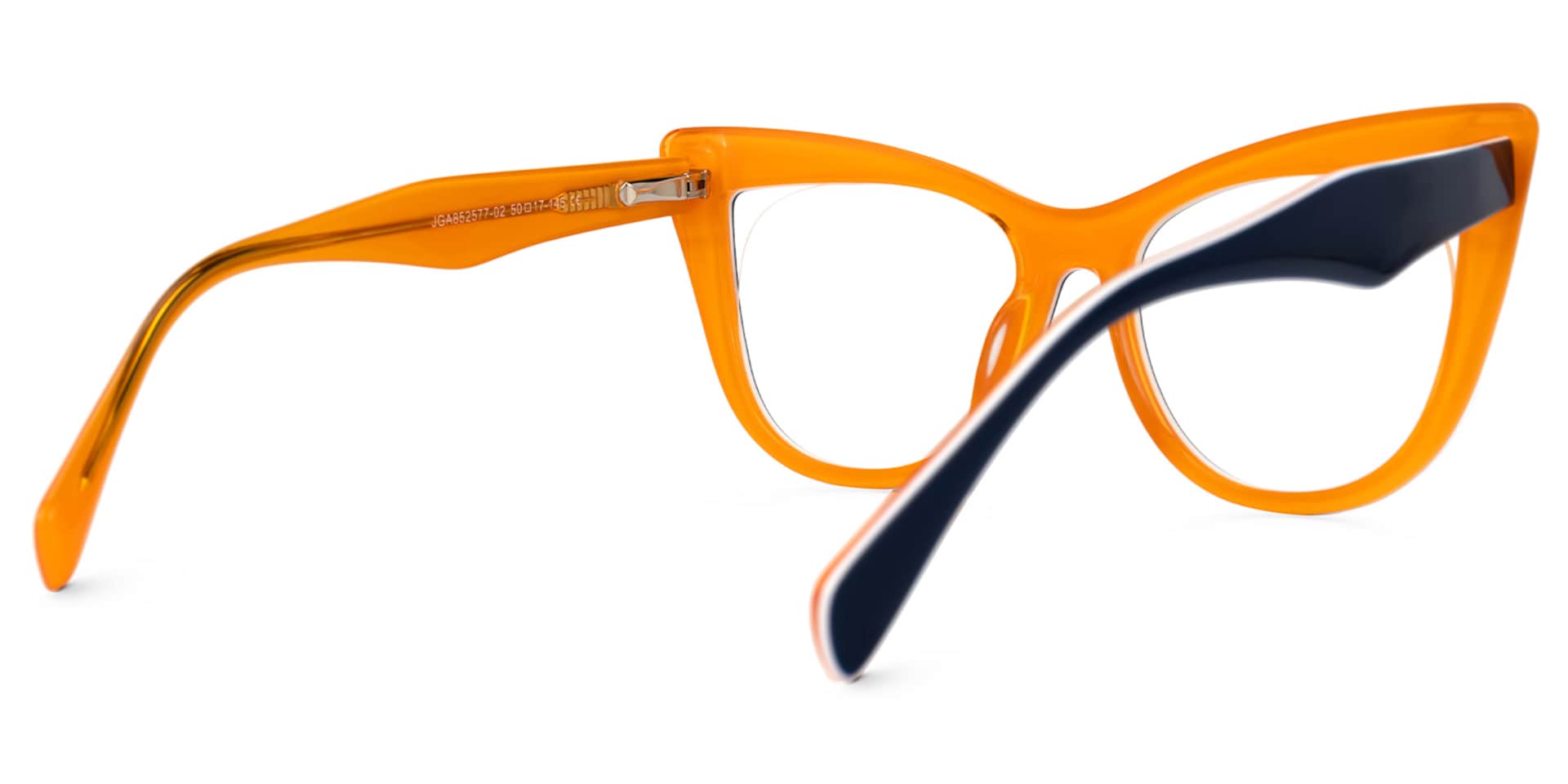 Aecila Cateye Dark-Blue Glasses | Zeelool Glasses3