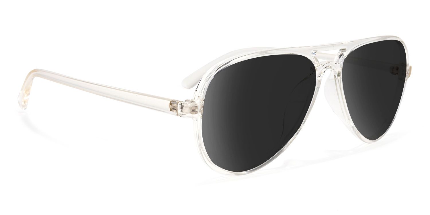 Erwin Geometric Clear Sunglasses | Zeelool Glasses2