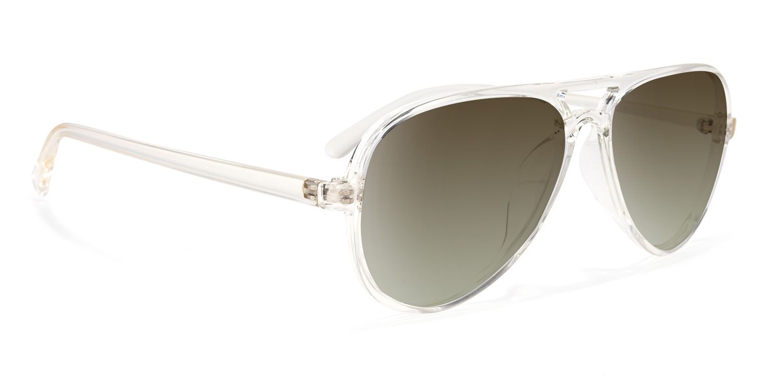 Erwin Geometric Clear Sunglasses | Zeelool Glasses2