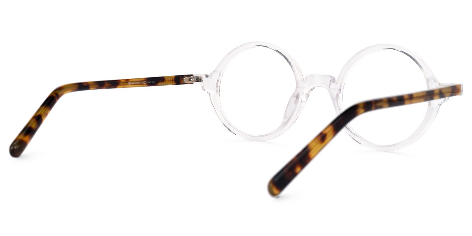 Otto Round Clear Glasses | Zeelool Glasses3