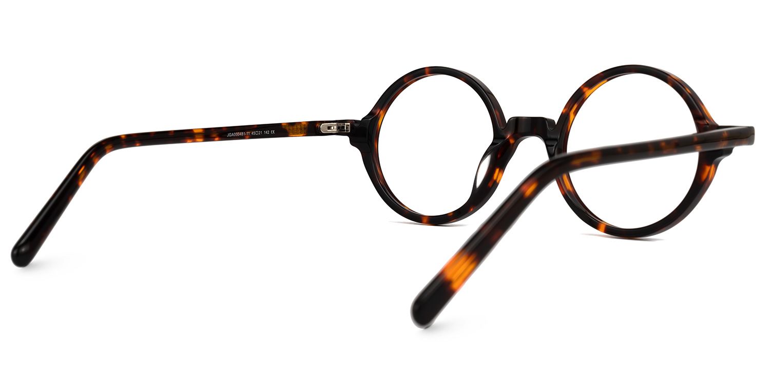 Otto Round Tortoise Glasses | Zeelool Glasses3