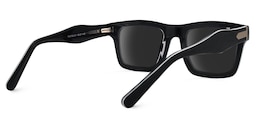 Riley Rectangle Dark-Gray Sunglasses3