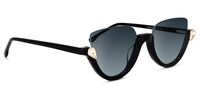 Felicia Cat Eye Black Sunglasses2