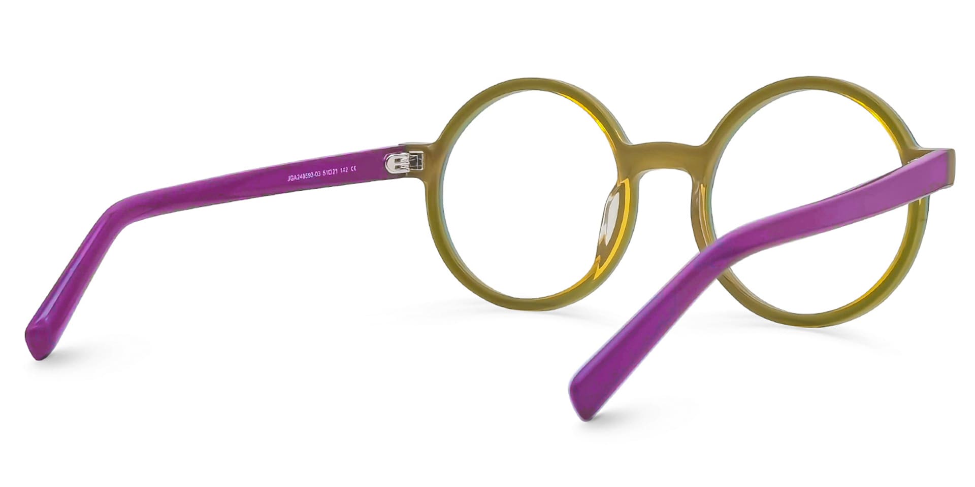Chantel Round Purple Glasses | Zeelool Glasses3