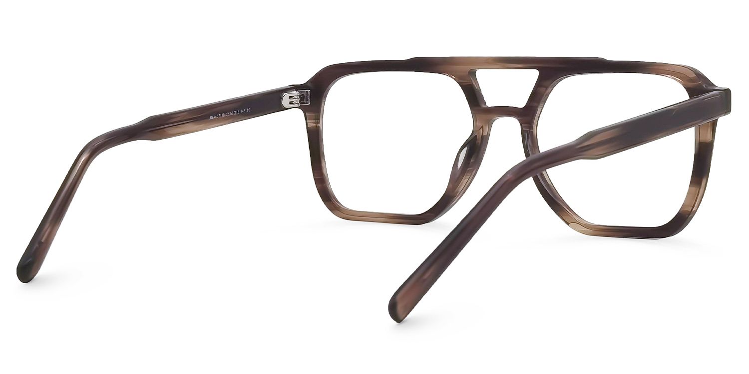 Walsh Aviator Brown Glasses | Zeelool Glasses3