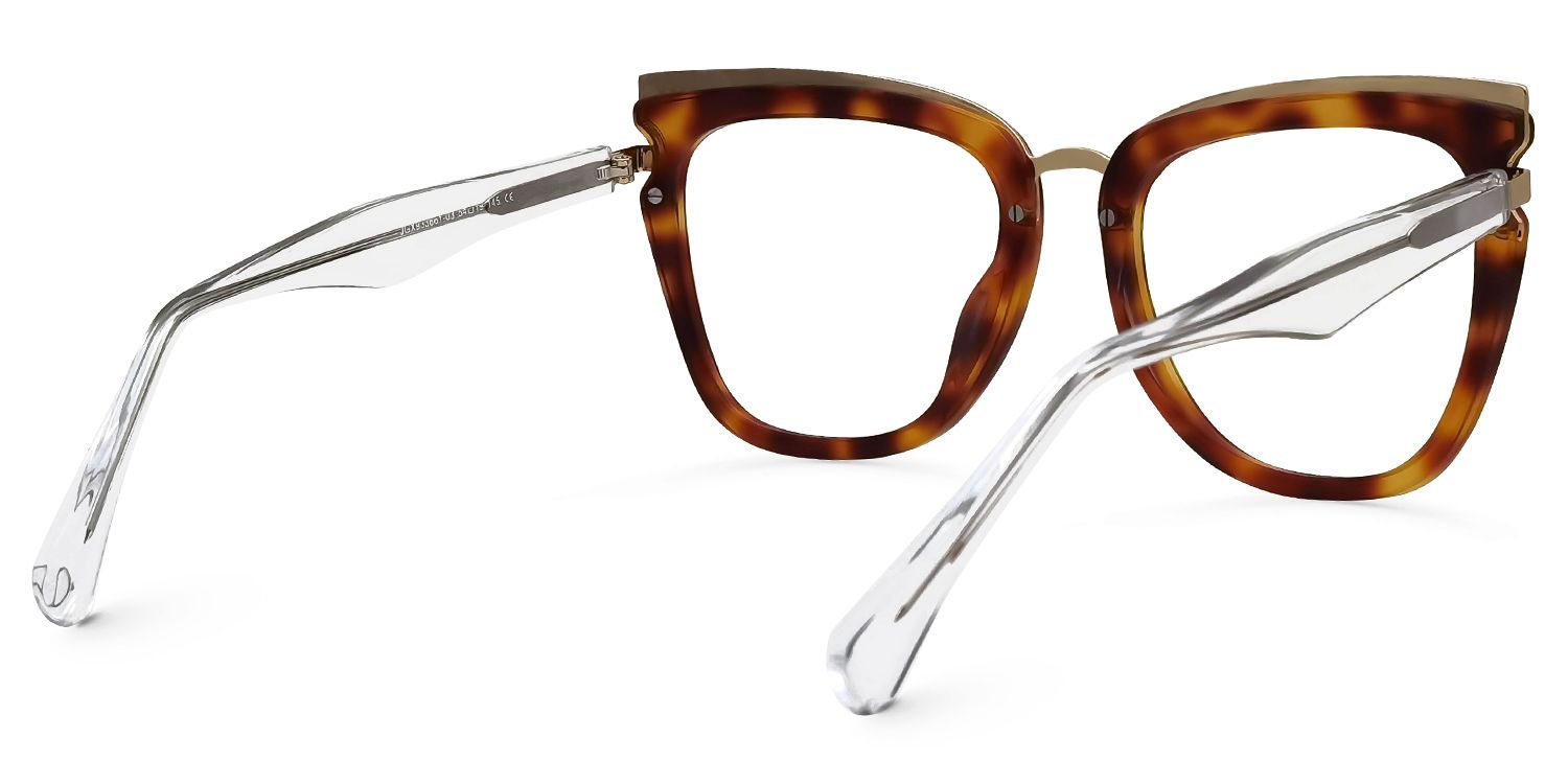 Vitez Square Tortoise Glasses | Zeelool Glasses3