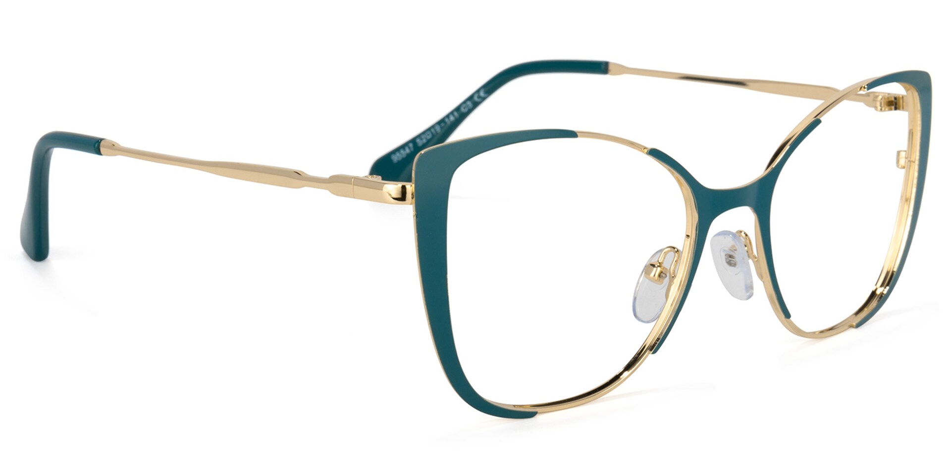 Odalis Cateye Peacock-Green Glasses | Zeelool Glasses2
