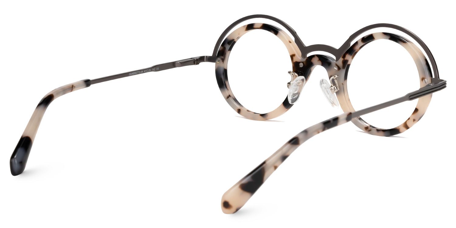 Suzzette Round Tortoise Glasses | Zeelool Glasses3