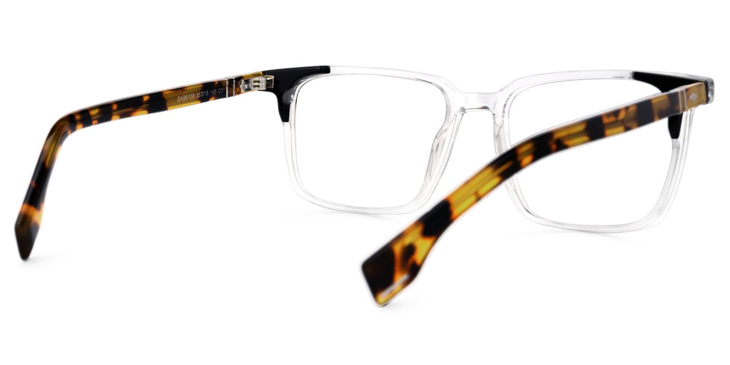 Davila Rectangle Clear Glasses | Zeelool Glasses3