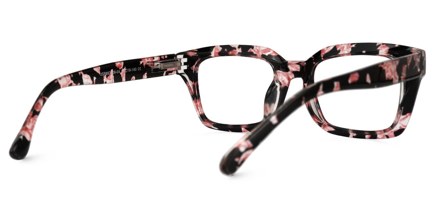 Tasfiya Rectangle Floral Glasses | Zeelool Glasses