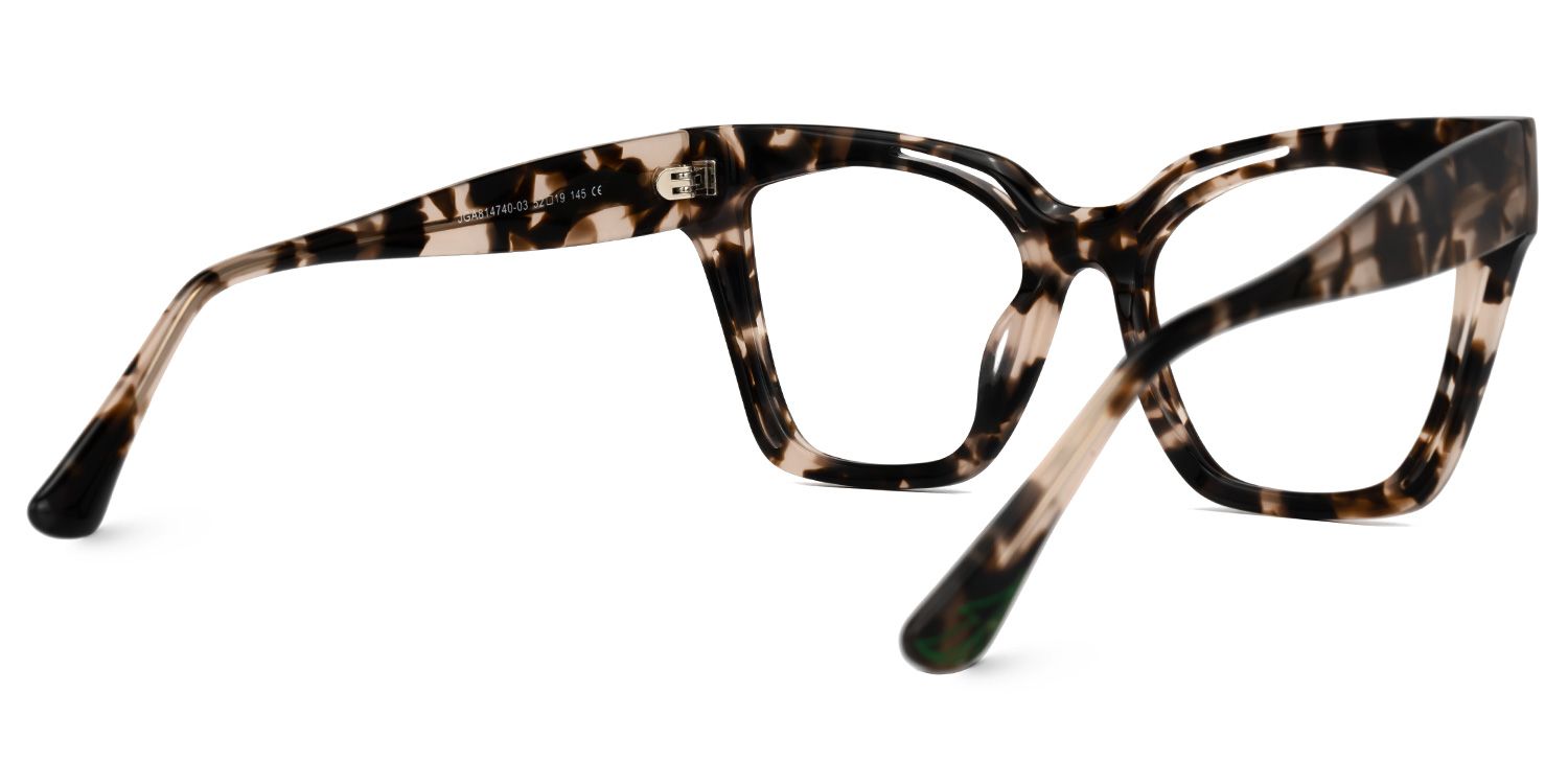 Domena Square Tortoise Glasses | Zeelool Glasses3