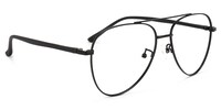 Paige Aviator Black Glasses2