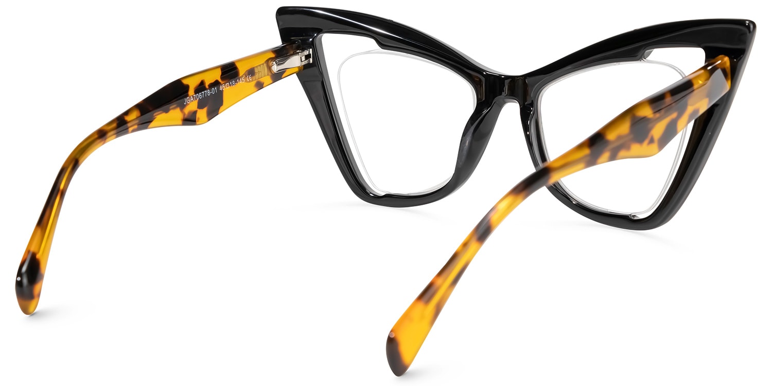 Shahaページ Keisa Square Tortoise Eyeglasses & Frame Glasses