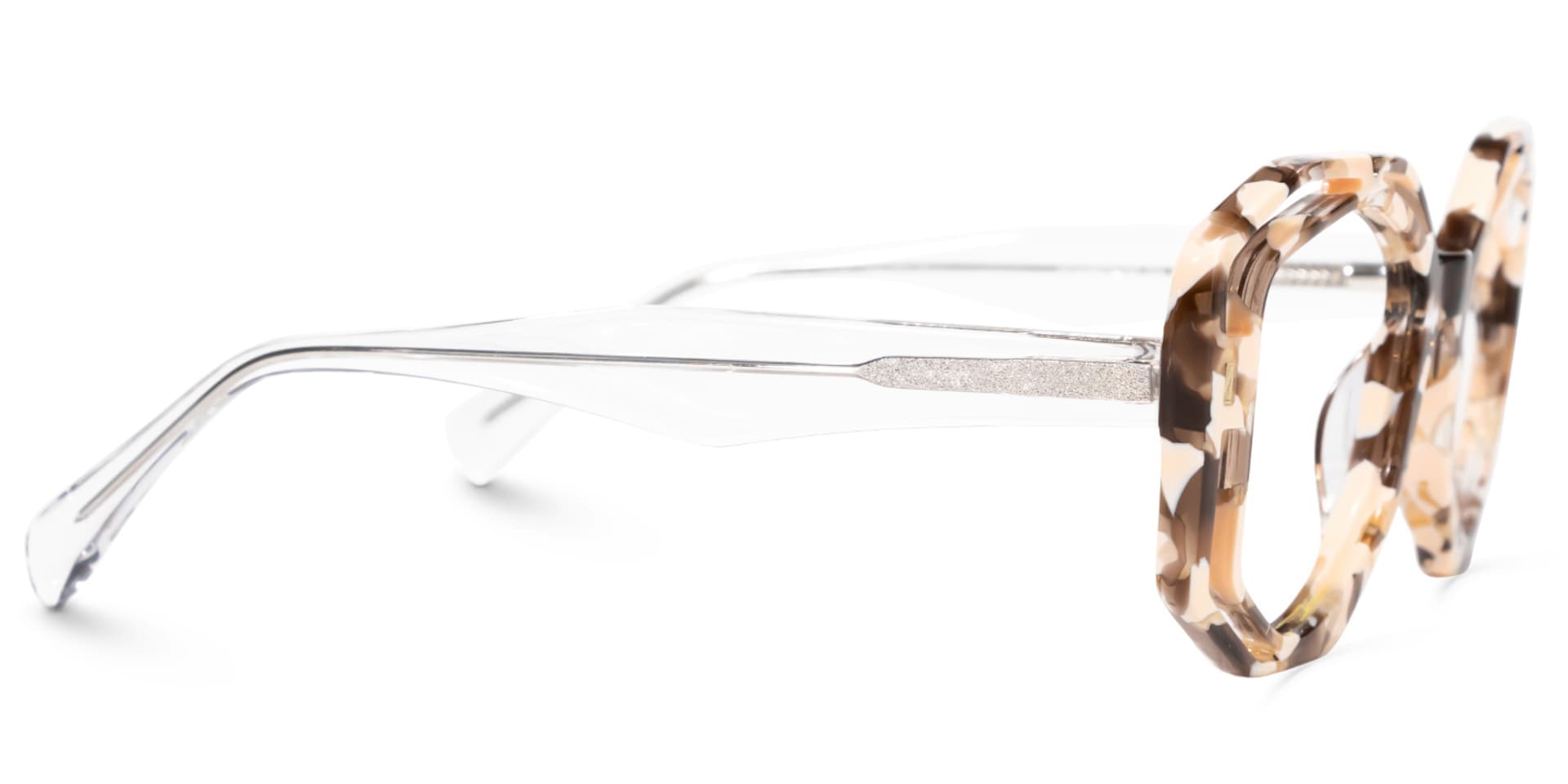 Bobbie Geometric Tortoise Glasses | Zeelool Glasses2