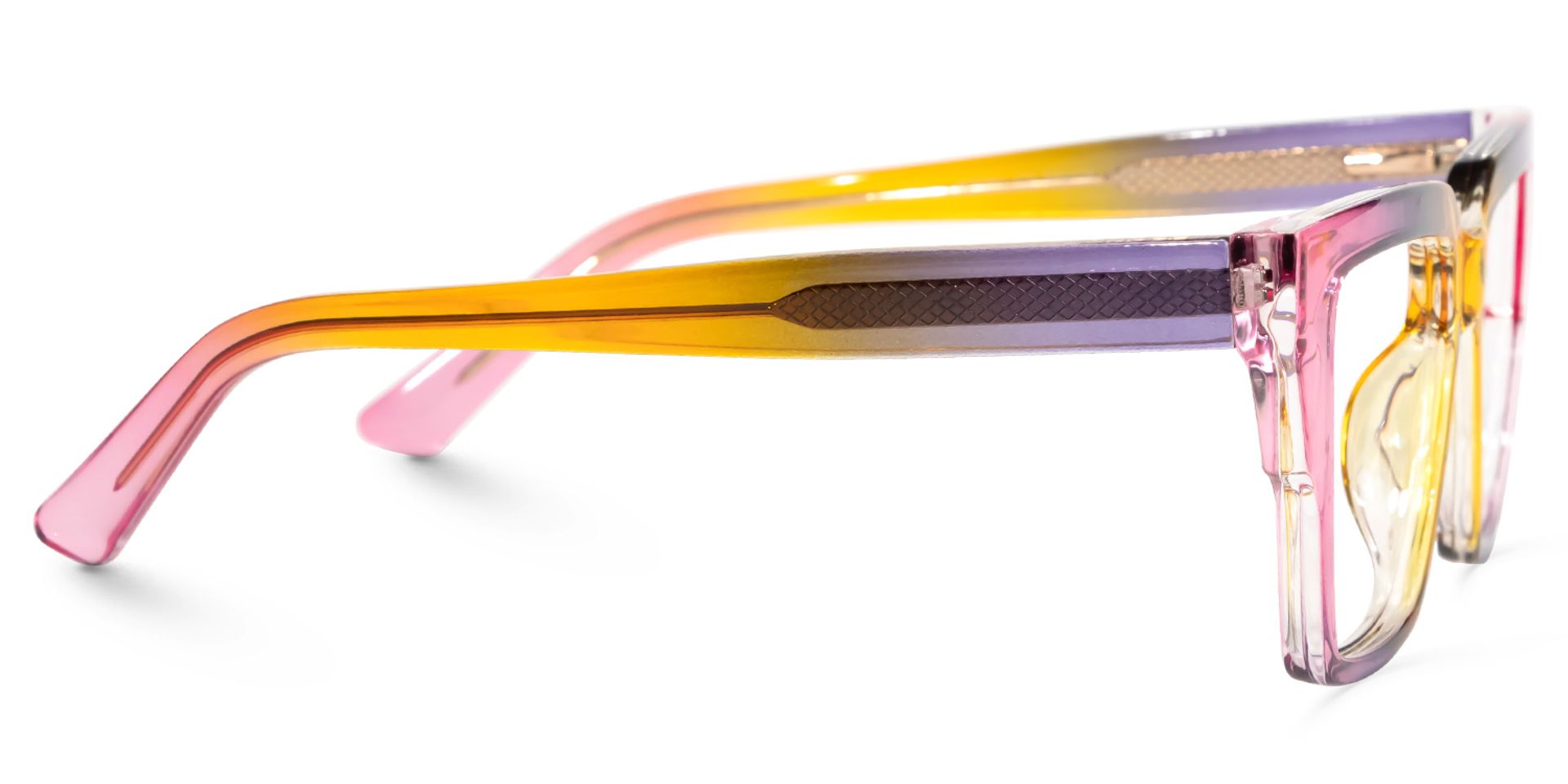 Hemazro Square Pink Glasses | Zeelool Glasses2