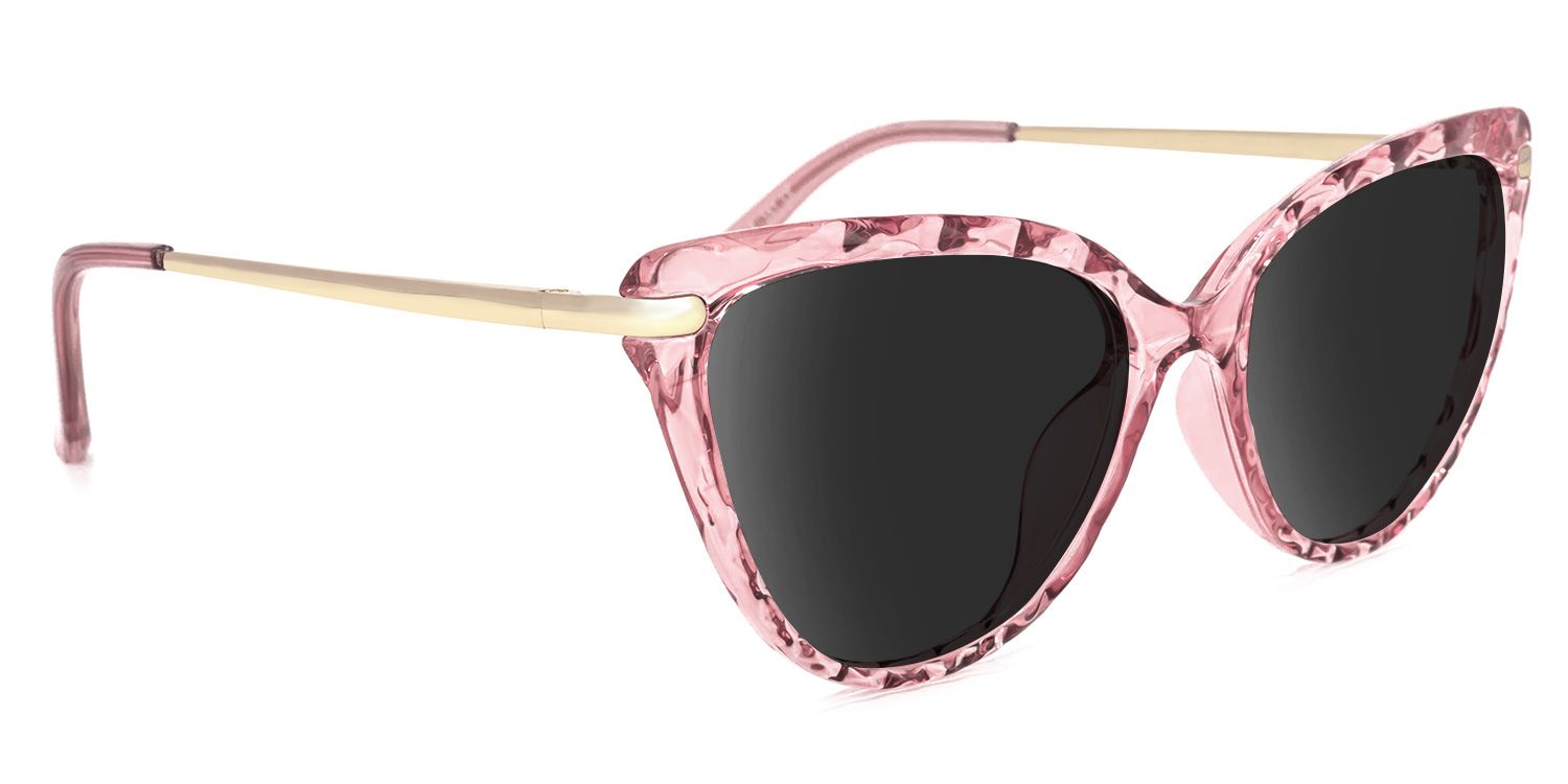 Lucas Cateye Pink Sunglasses | Zeelool Glasses2