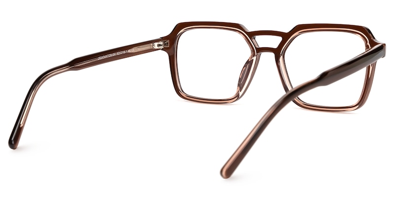 Beasley Square Brown Glasses | Zeelool Glasses3