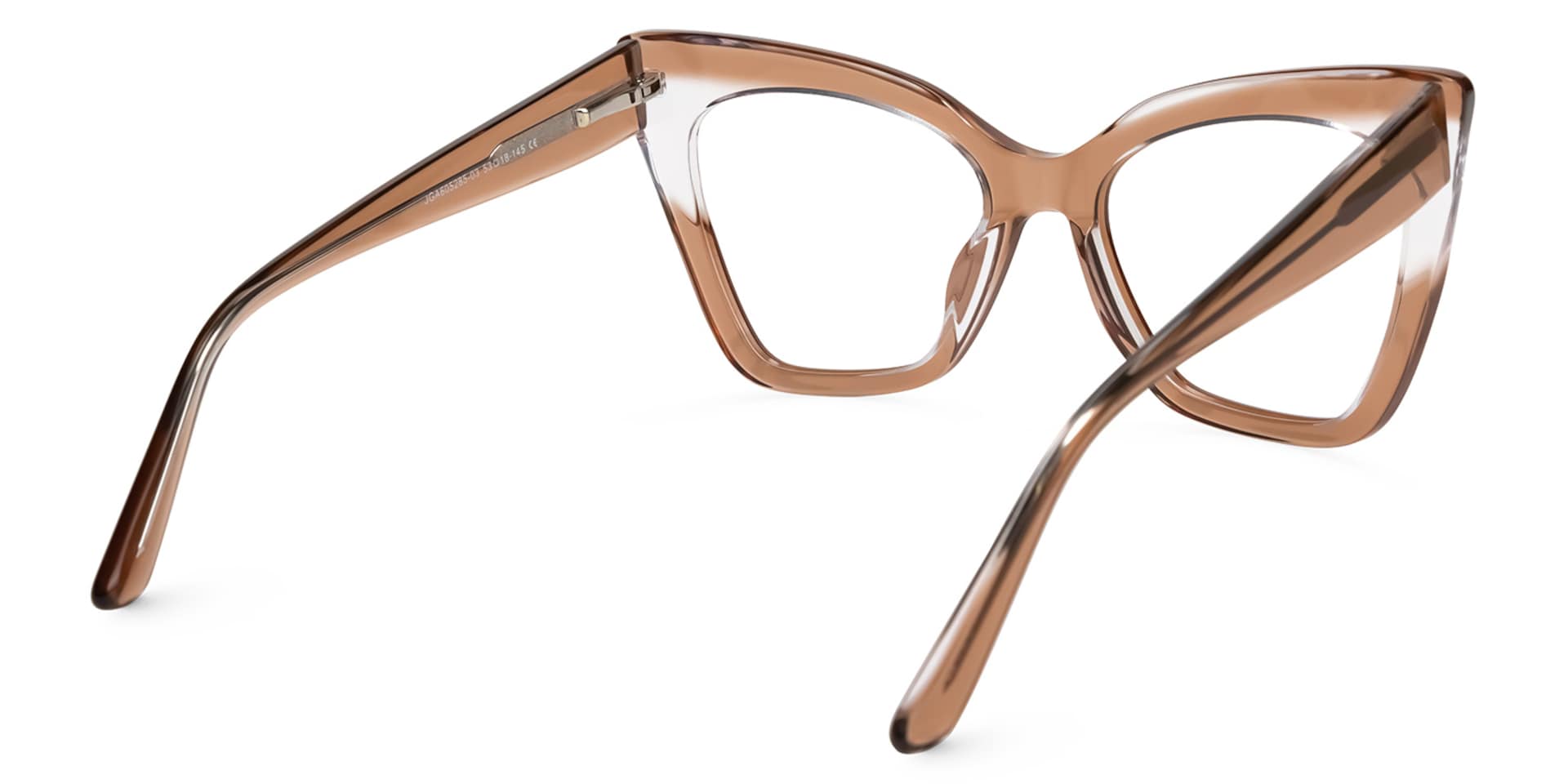 Searcy Cateye Brown Glasses | Zeelool Glasses3