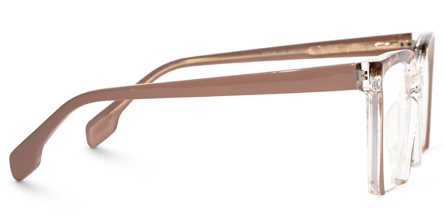 Misty Square Brown Frame Glasses for Women and Men | ZEELOOL2