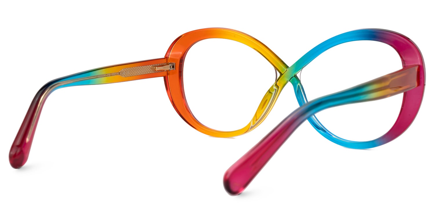 Kouassi Geometric Colorful Glasses | Zeelool Glasses3