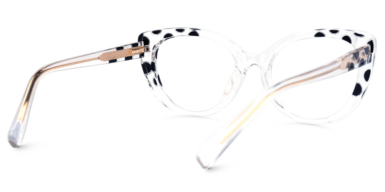 Shalae Cateye Crystal Glasses | Zeelool Glasses