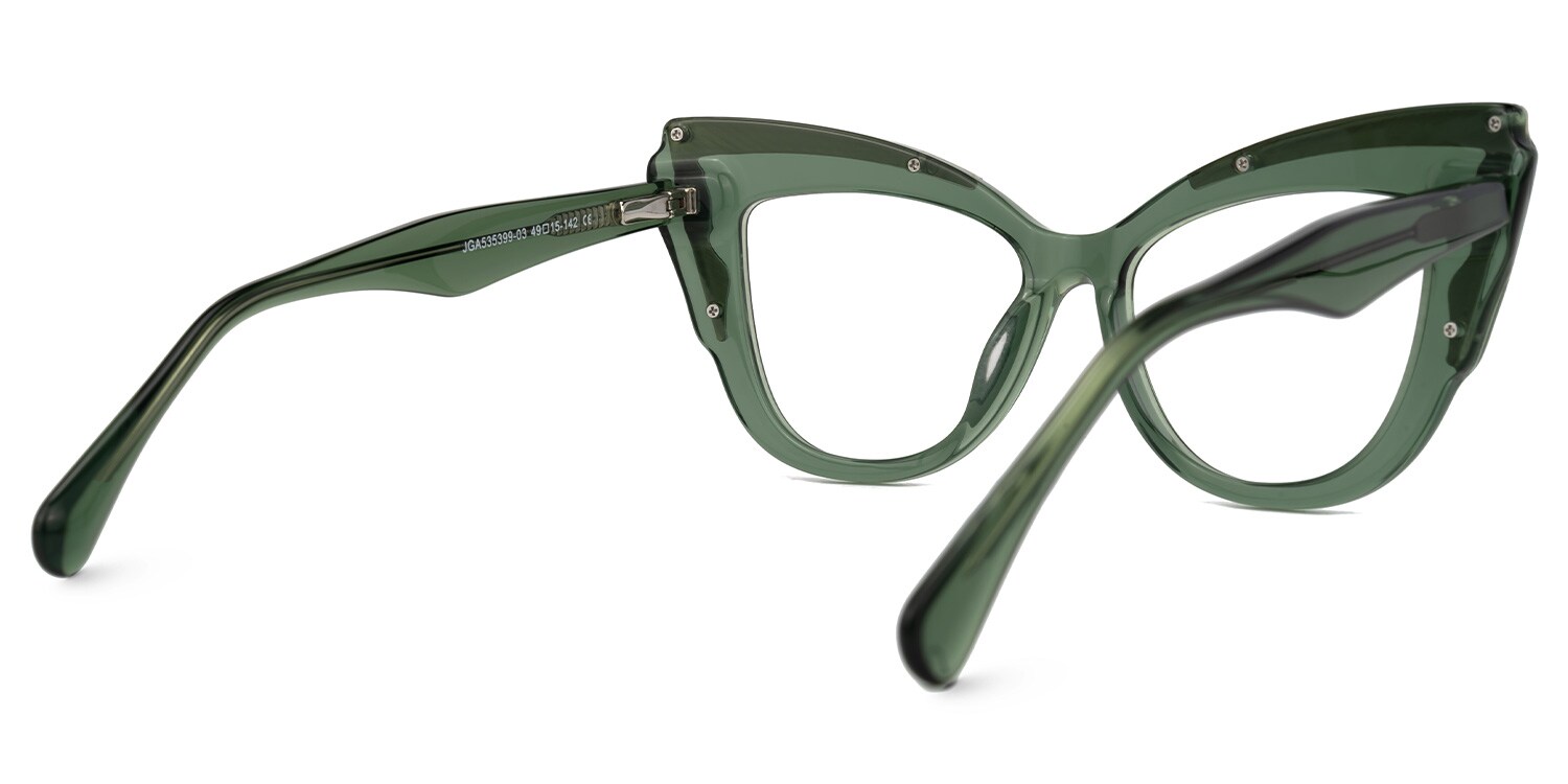 ★YESEYESEE★ SN Jacquard LS Sage Green Dyson Cateye Green Glasses | Zeelool Glasses