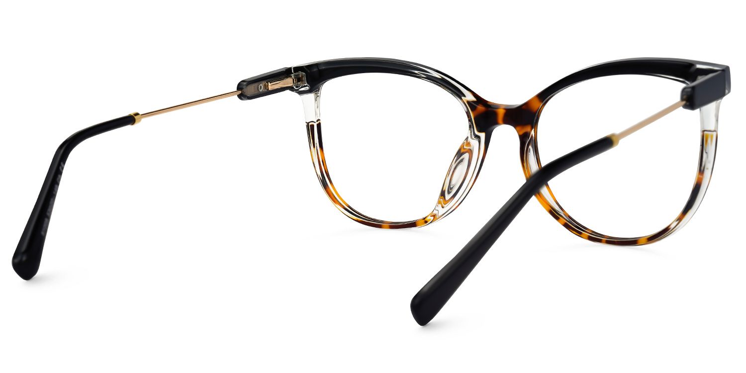 Taung Cateye Black Glasses | Zeelool Glasses3