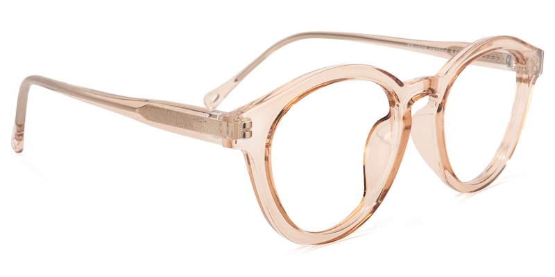 Pierce Round Champagne Glasses | Zeelool Glasses2