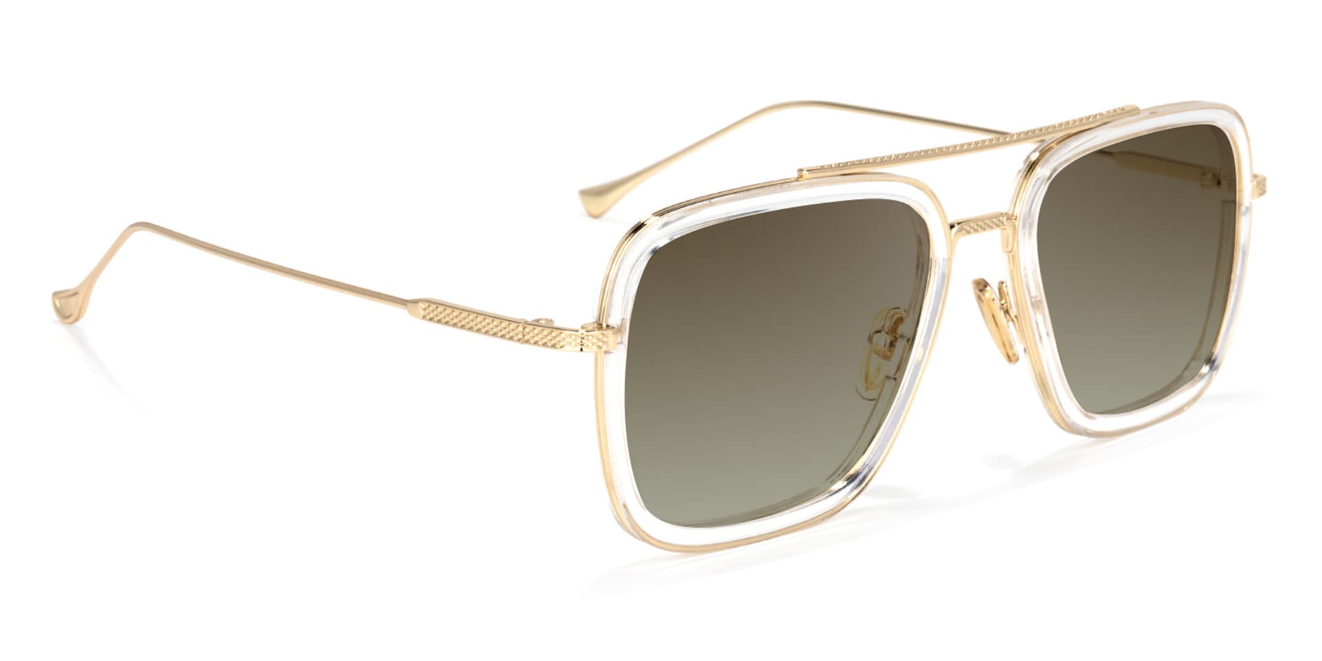 Gifford Aviator Crystal Sunglasses | Zeelool Glasses2