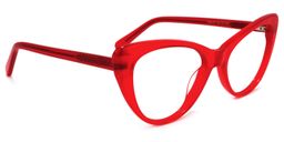 Charis Cat Eye Red Glasses2