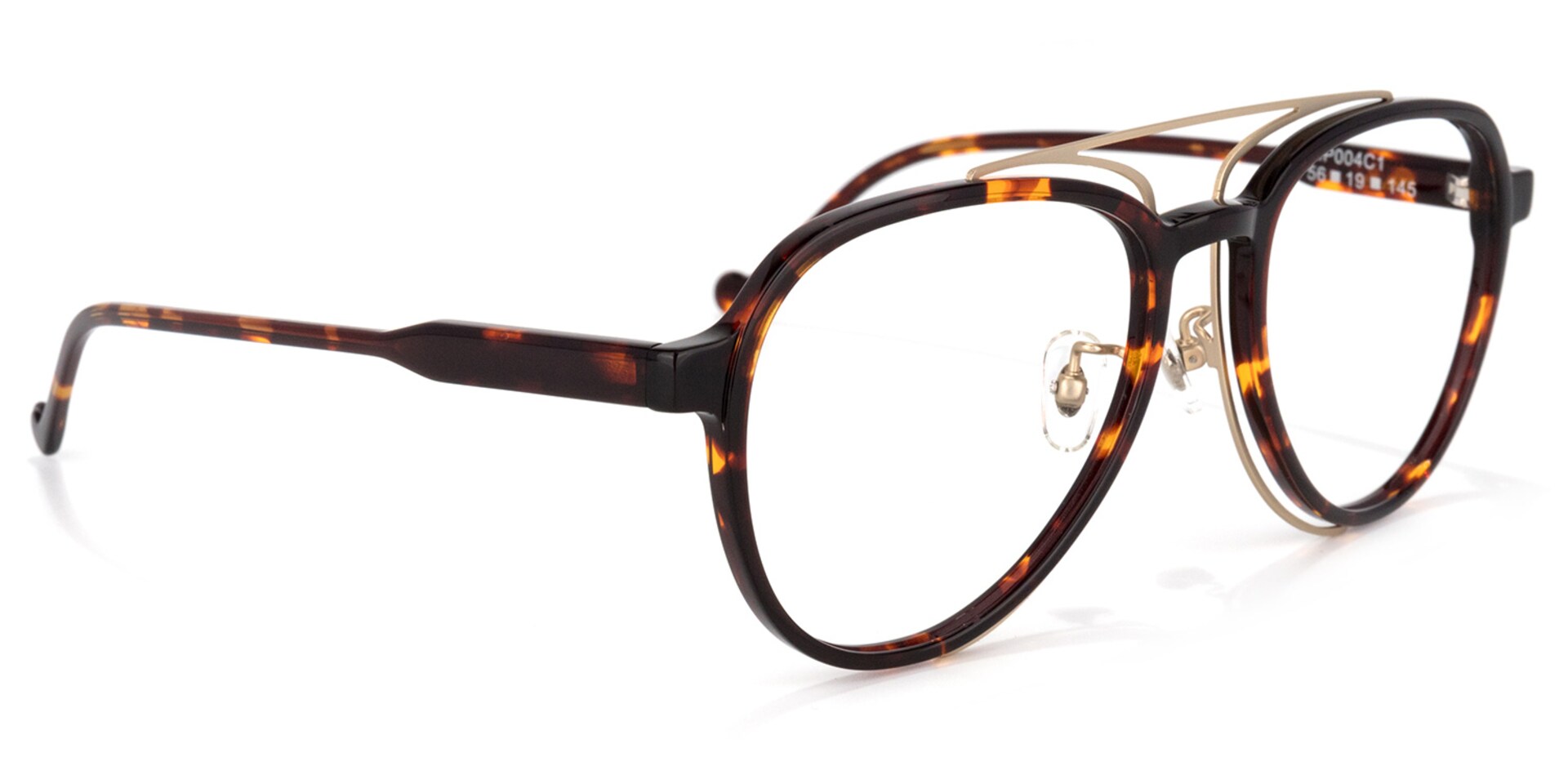 Ezra Geometric Tortoise Glasses | Zeelool Glasses2
