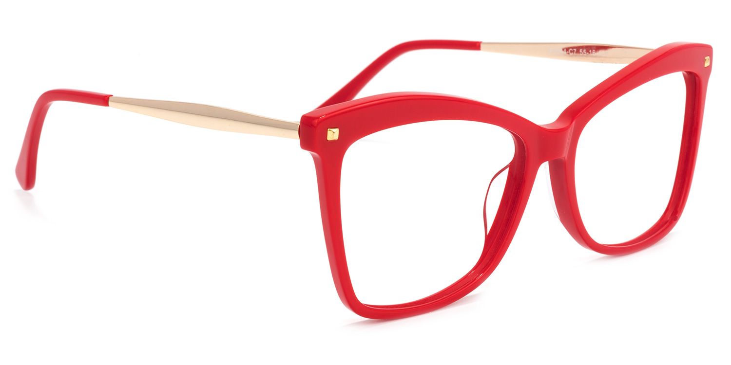 Isaebella Butterfly Red Eyeglasses and Thin Frames2