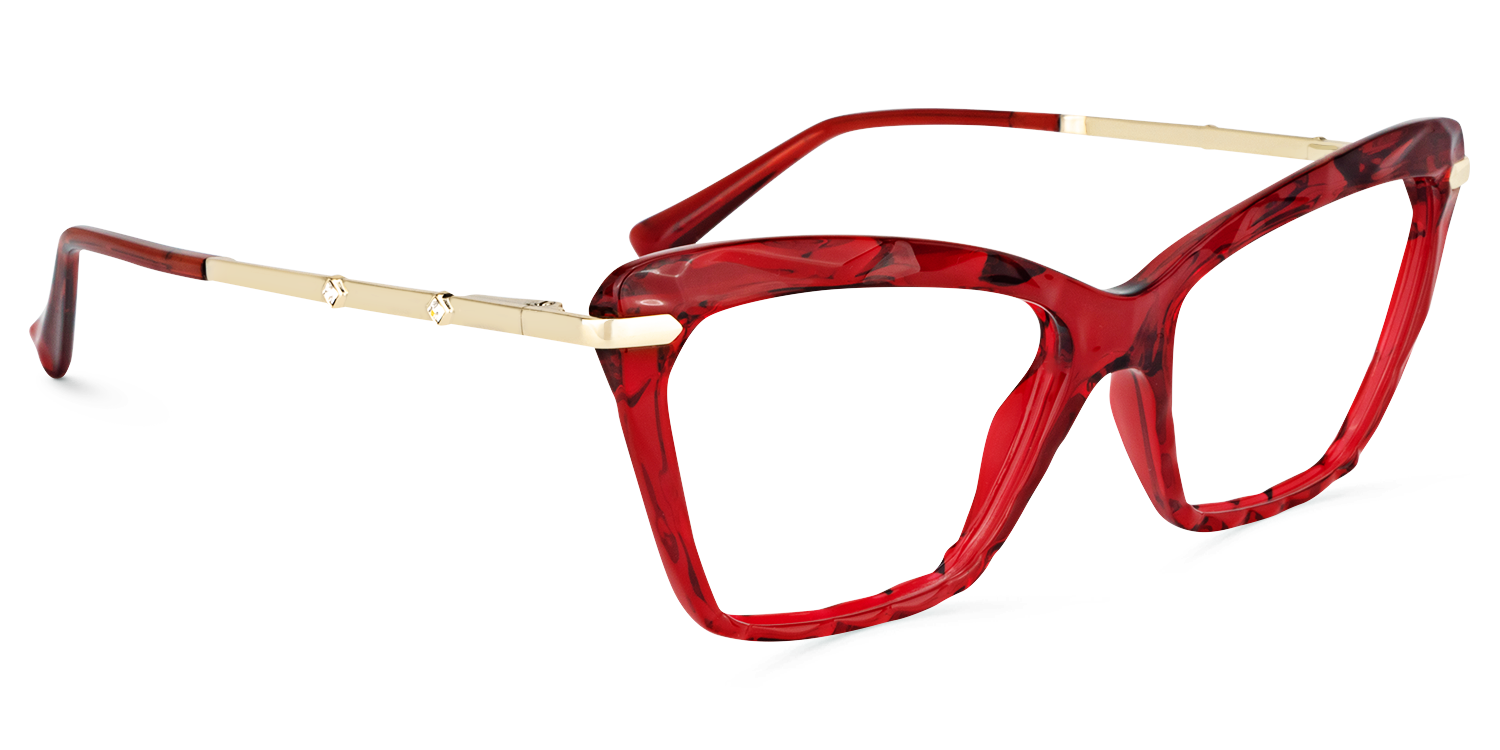 Juliet Cateye Red Glasses | Zeelool Glasses2