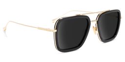 Gifford Aviator Black-Gold Sunglasses2
