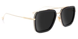 Gifford Aviator Black-Gold Sunglasses2