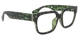 Colin Rectangle Green Floral Glasses2