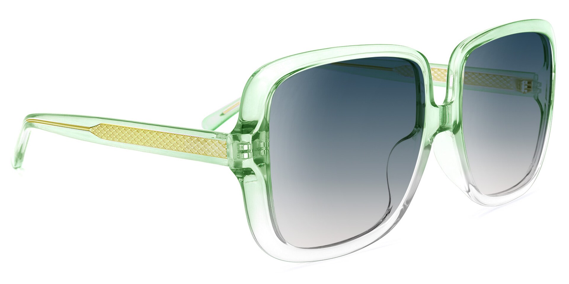 Raymond Square Green Sunglasses | Zeelool Glasses2