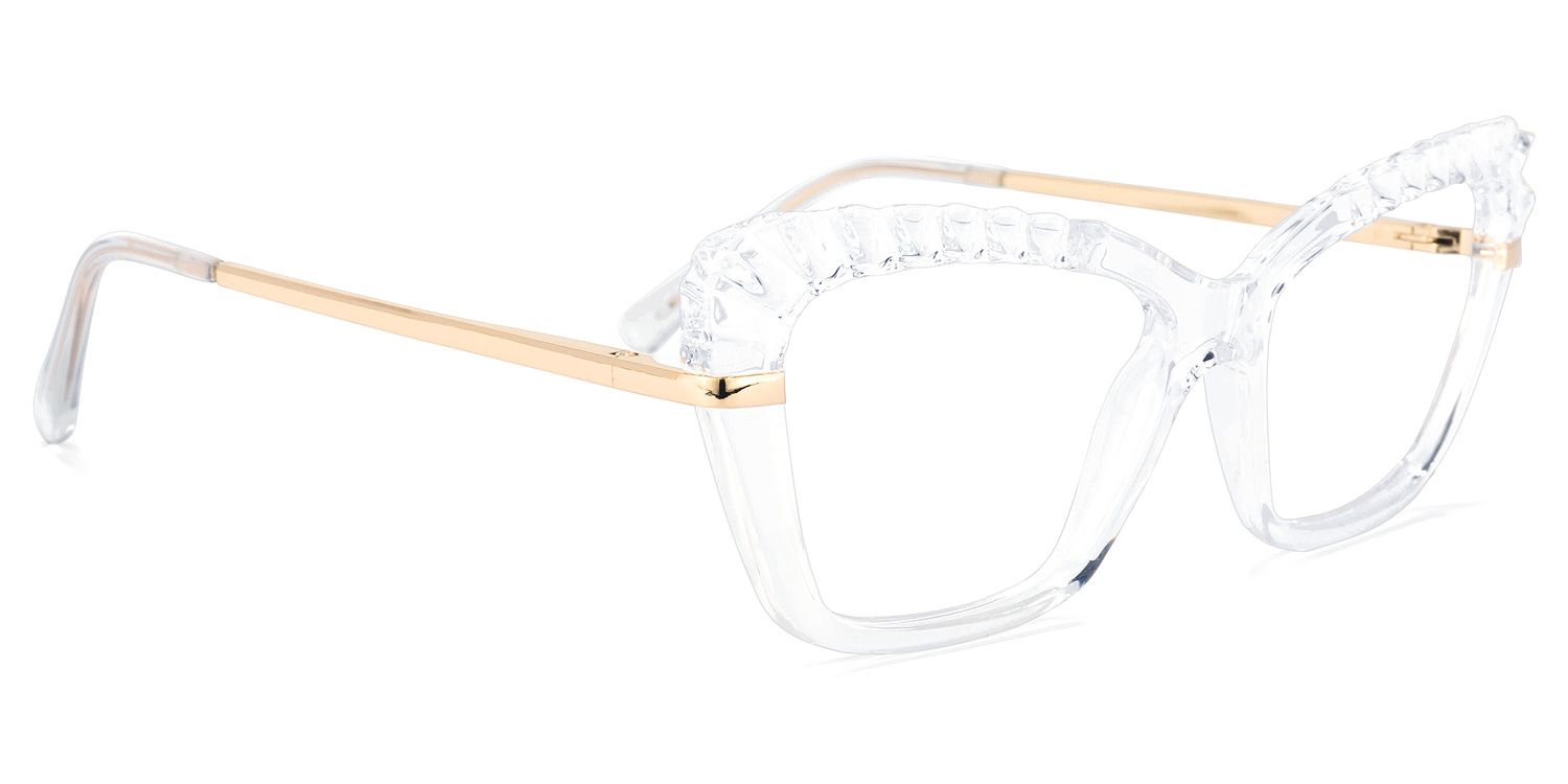 Sophie Cateye Clear Glasses | Zeelool Glasses2