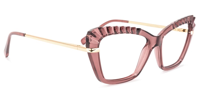 Sophie Cateye Light-Purple Glasses | Zeelool Glasses2