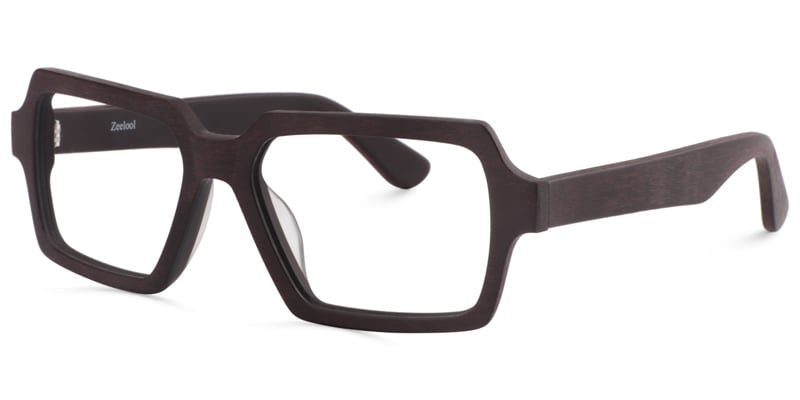 Arthur Geometric Brown Glasses | Zeelool Glasses2