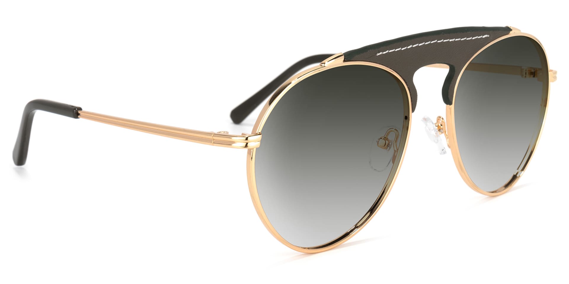 Elvira Geometric Dark-Green Sunglasses | Zeelool Glasses2