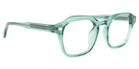 Selena Square Light-Green Glasses2