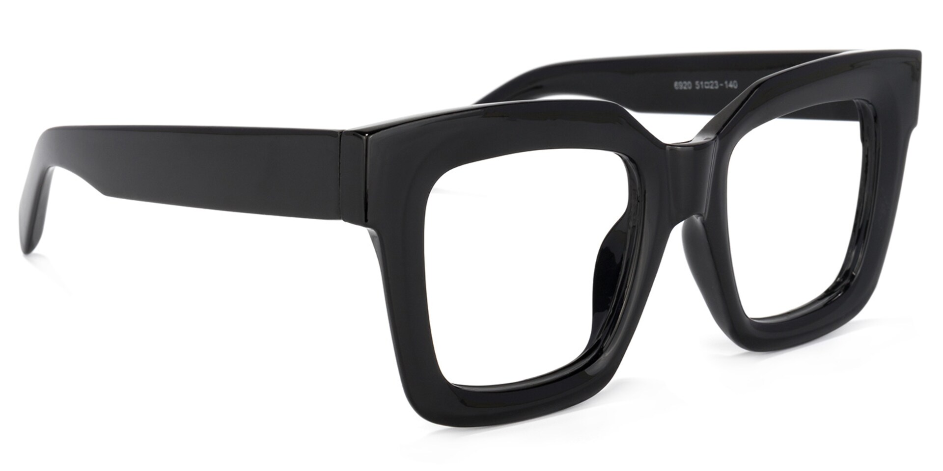 Trinity Square Black Glasses | Zeelool Glasses2