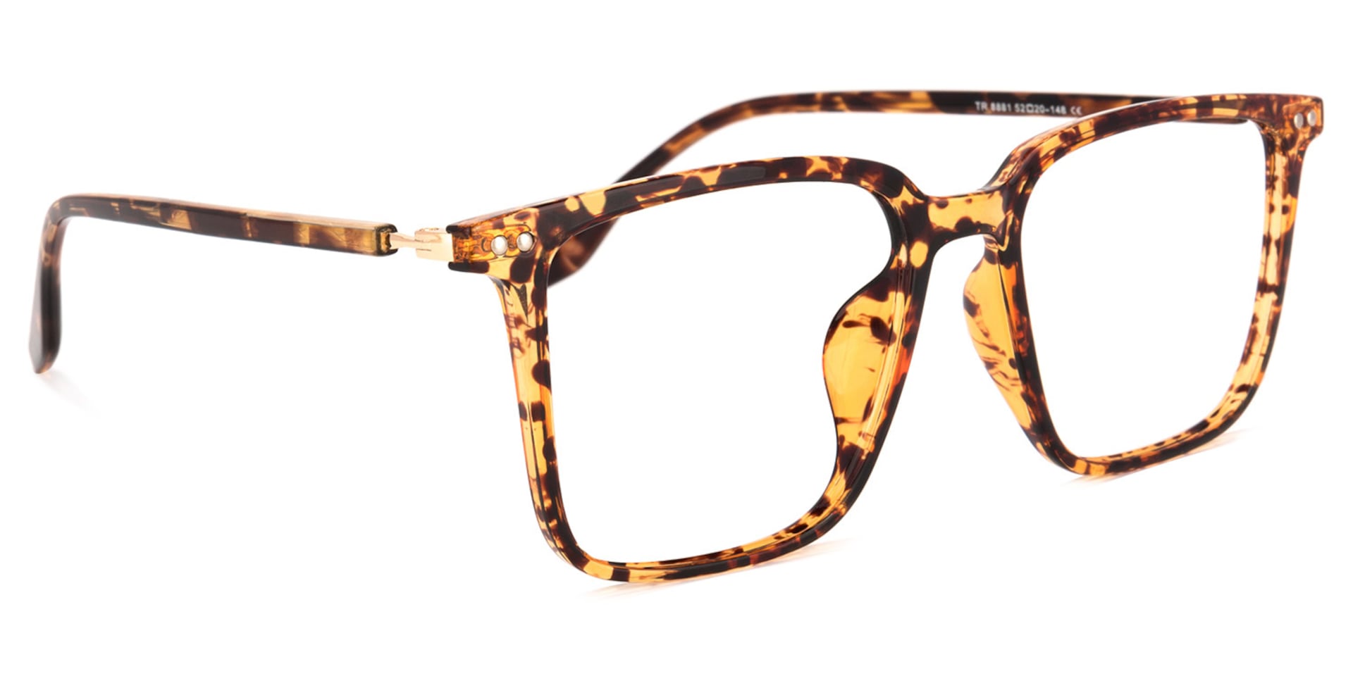Tobias Square Tortoise Glasses | Zeelool Glasses2