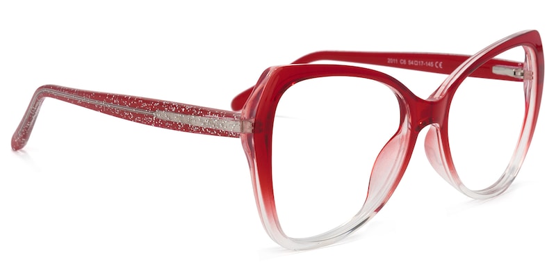 Eleanora Butterfly Red Glasses | Zeelool Glasses4