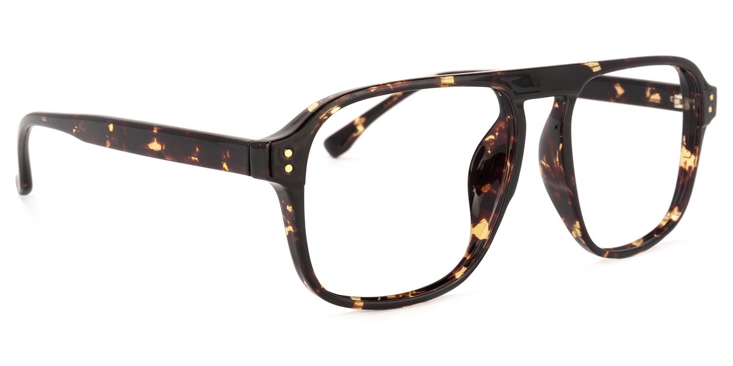 Willow Geometric Tortoise Glasses | Zeelool Glasses2